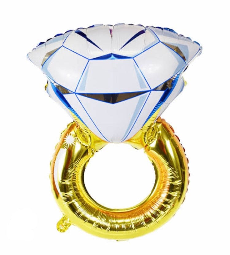 Ring Foil Balloons, Diamond Foil Balloons, Foil Balloons for Valentine Wedding Party Arrangement Anniversary Decoration Ring Foil Balloons, Diamond Foil Balloons, Foil Balloons for Valentine Wedding Party Arrangement Anniversary Decoration